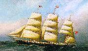 Antonio Jacobsen The British Ship Polynesian Spain oil painting artist